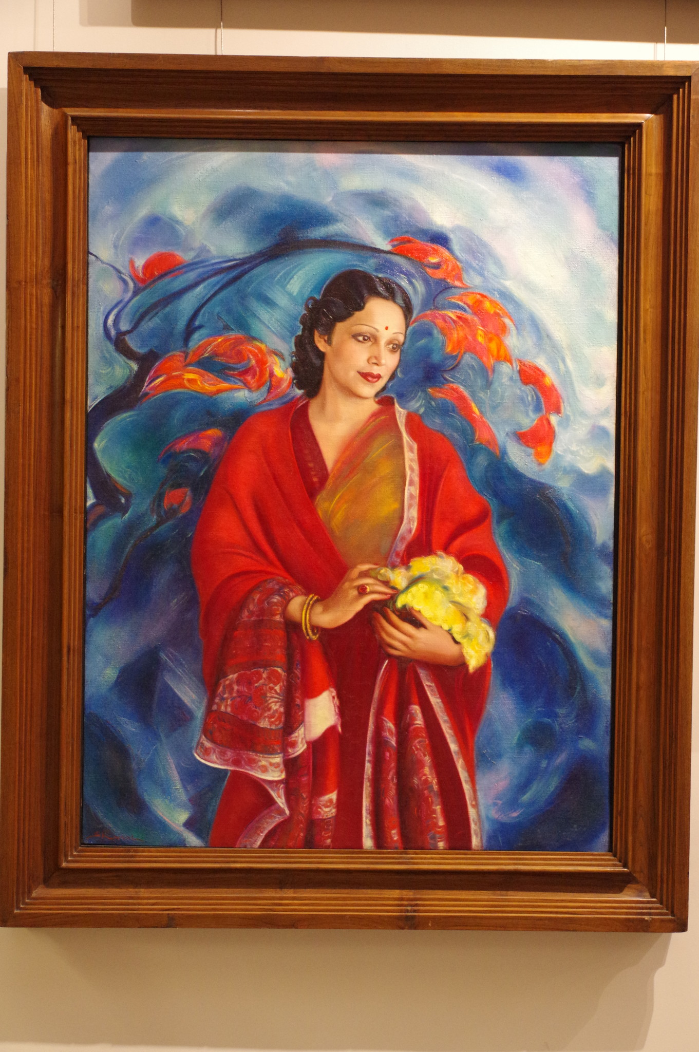 С.Н. Рерих. Портрет Девики Рани Рерих. 1951 г. Музей Рерихов (филиал Государственного Музея Востока) на ВДНХ