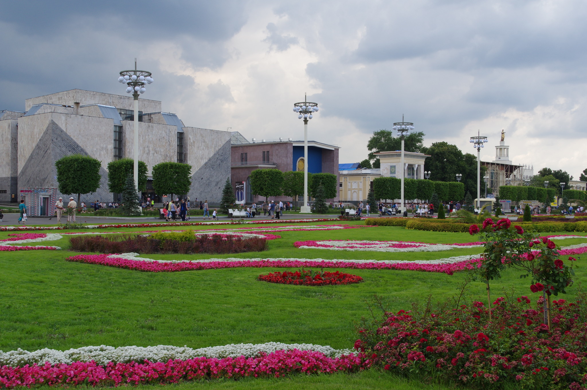 Цветник на ВДНХ