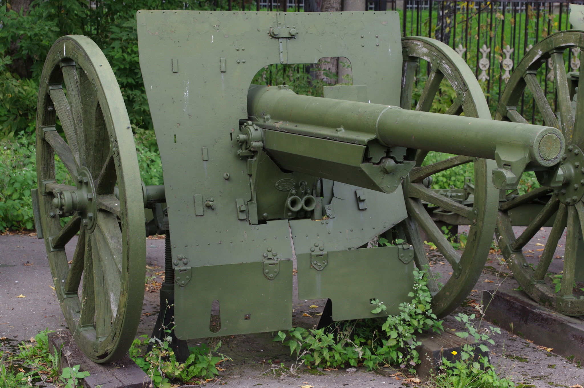 75-мм французская полевая пушка обр. 1897 г. в экспозиции Центрального музея Вооружённых сил Российской Федерации