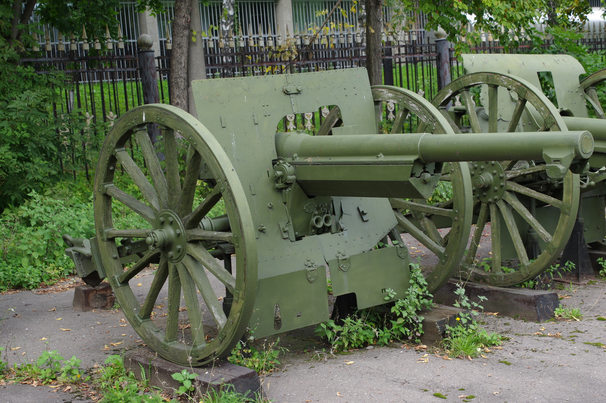 75-мм французская полевая пушка обр. 1897 г. в экспозиции Центрального музея Вооружённых сил Российской Федерации