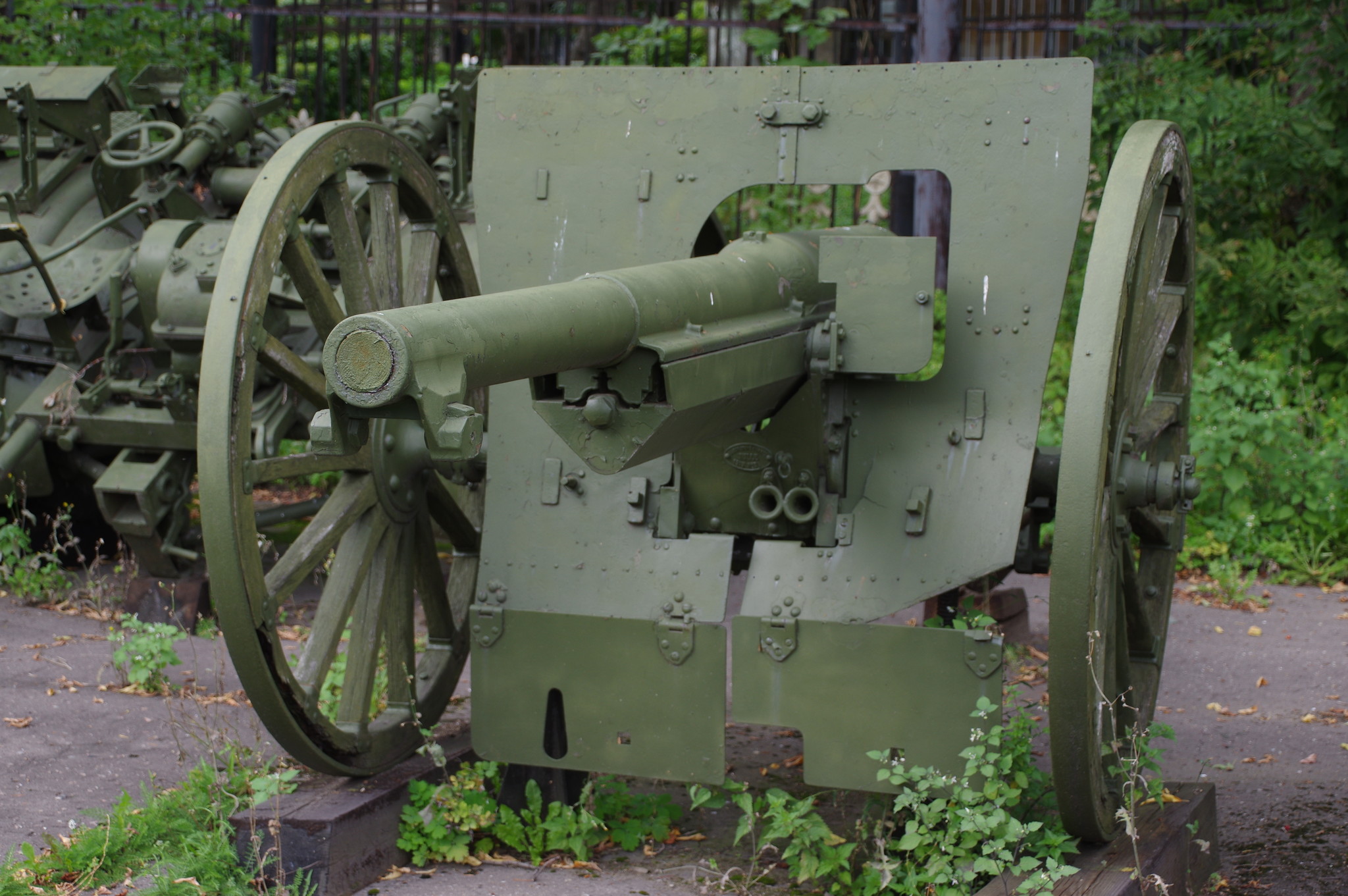75-мм французская полевая пушка обр. 1897 г. в экспозиции Центрального музея Вооружённых сил Российской Федерации