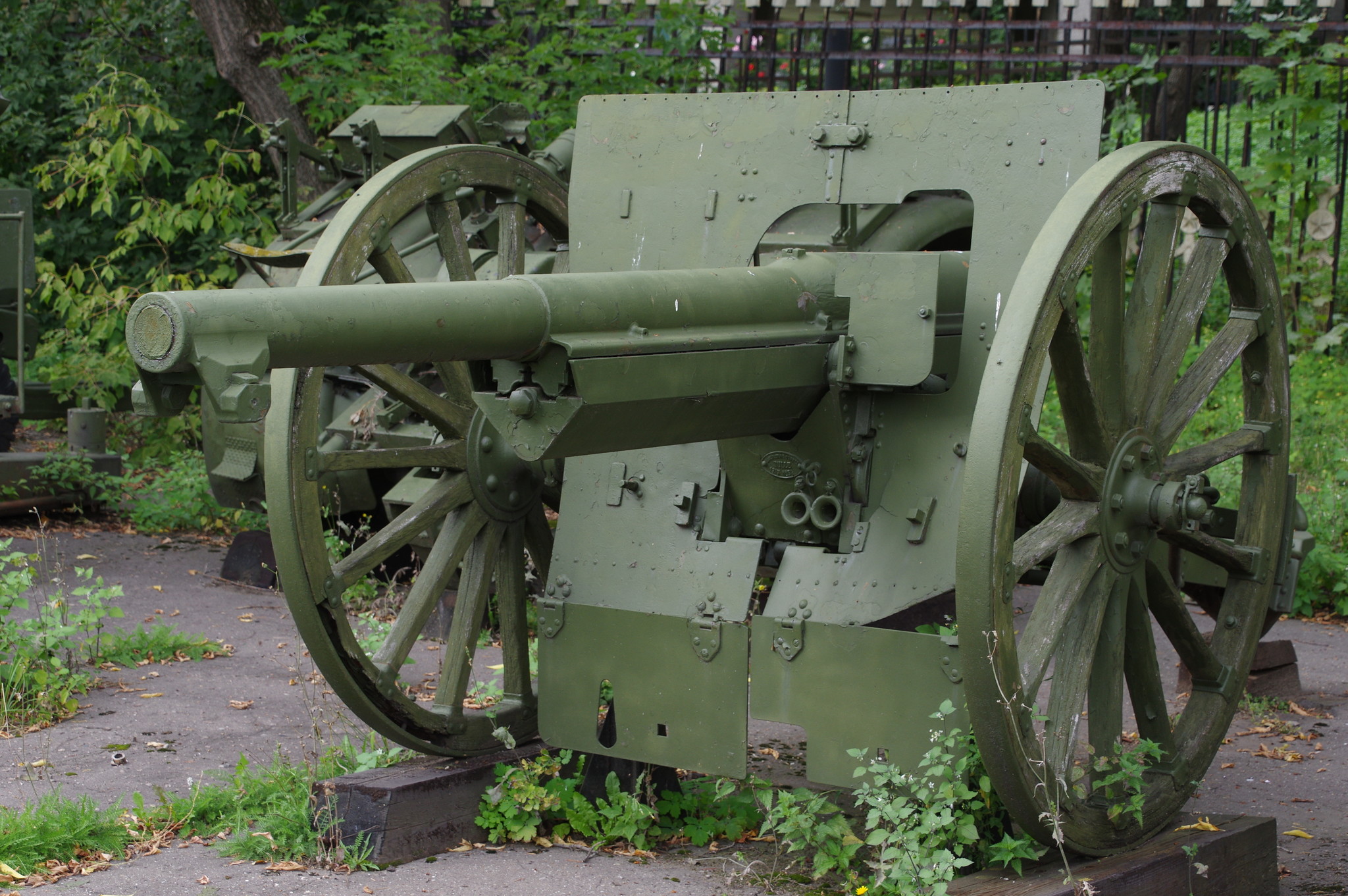 75-мм французская полевая пушка обр. 1897 г. в экспозиции Центрального музея Вооружённых сил Российской Федерации