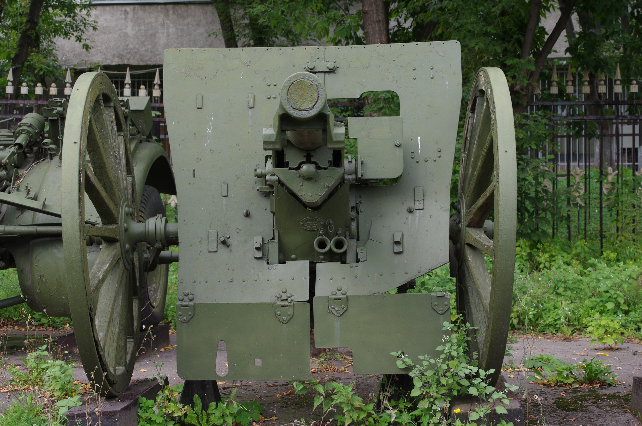 75-мм французская полевая пушка обр. 1897 г. в экспозиции Центрального музея Вооружённых сил Российской Федерации