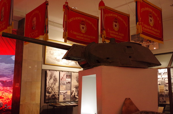 Башня Т-34-76 с пушкой Ф-34, участвовавшего в Сталинградской битве (Центральный музей Вооружённых сил Российской Федерации)