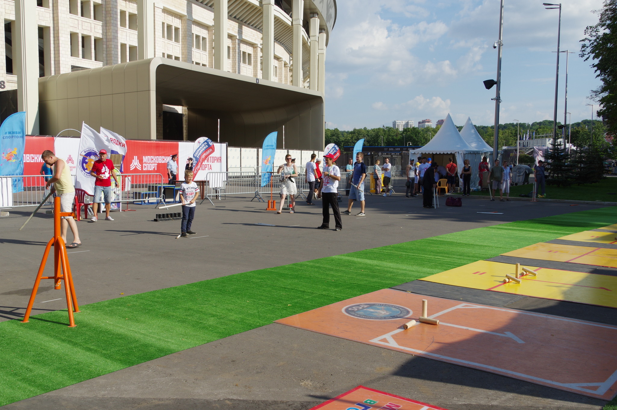 Фестиваль «Московский спорт» в «Лужниках». Турнир по городошному спорту