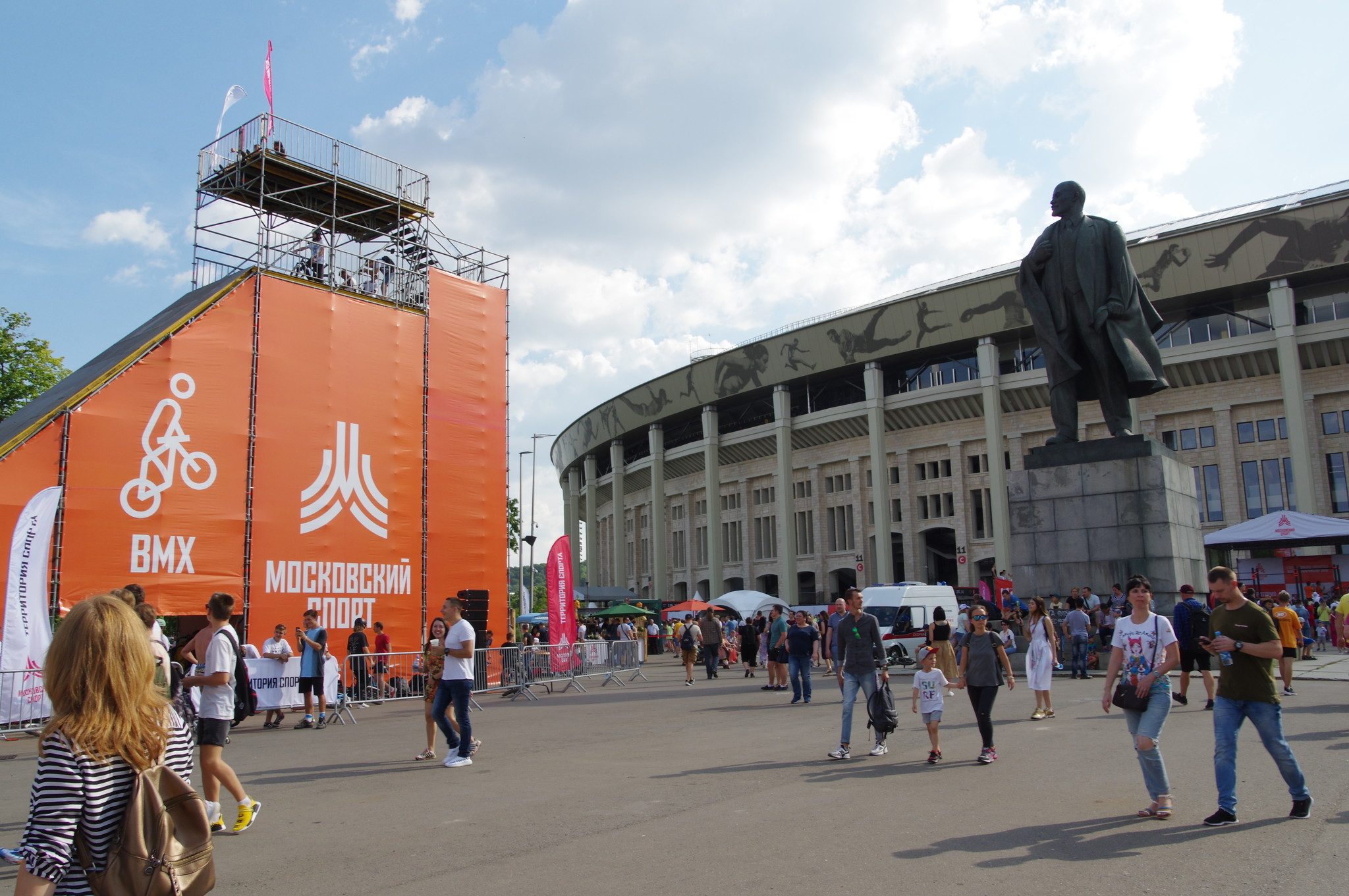 В «Лужниках»