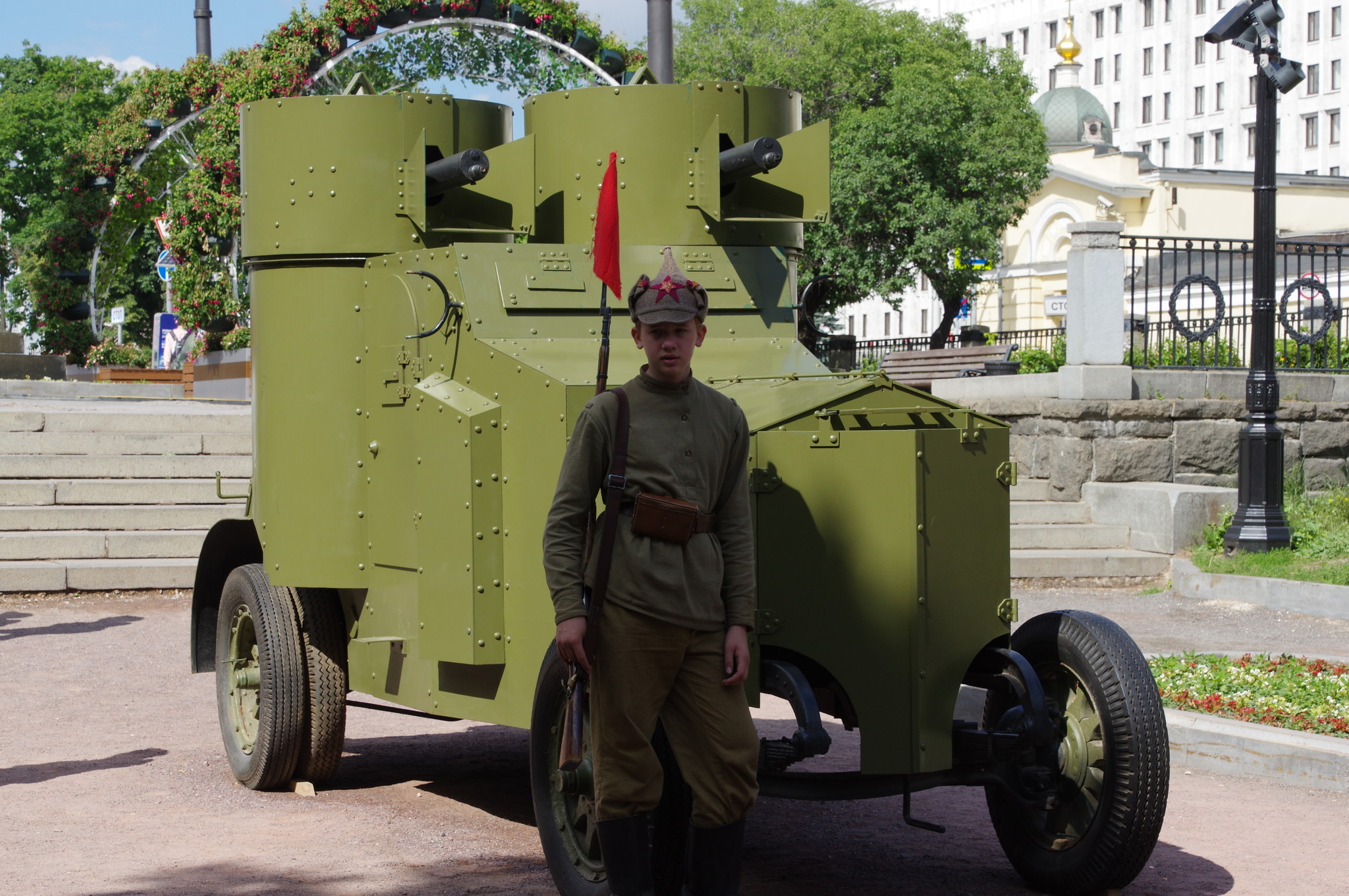 Ходовая копия бронеавтомобиля «Фиат-Ижора» образца 1917 года