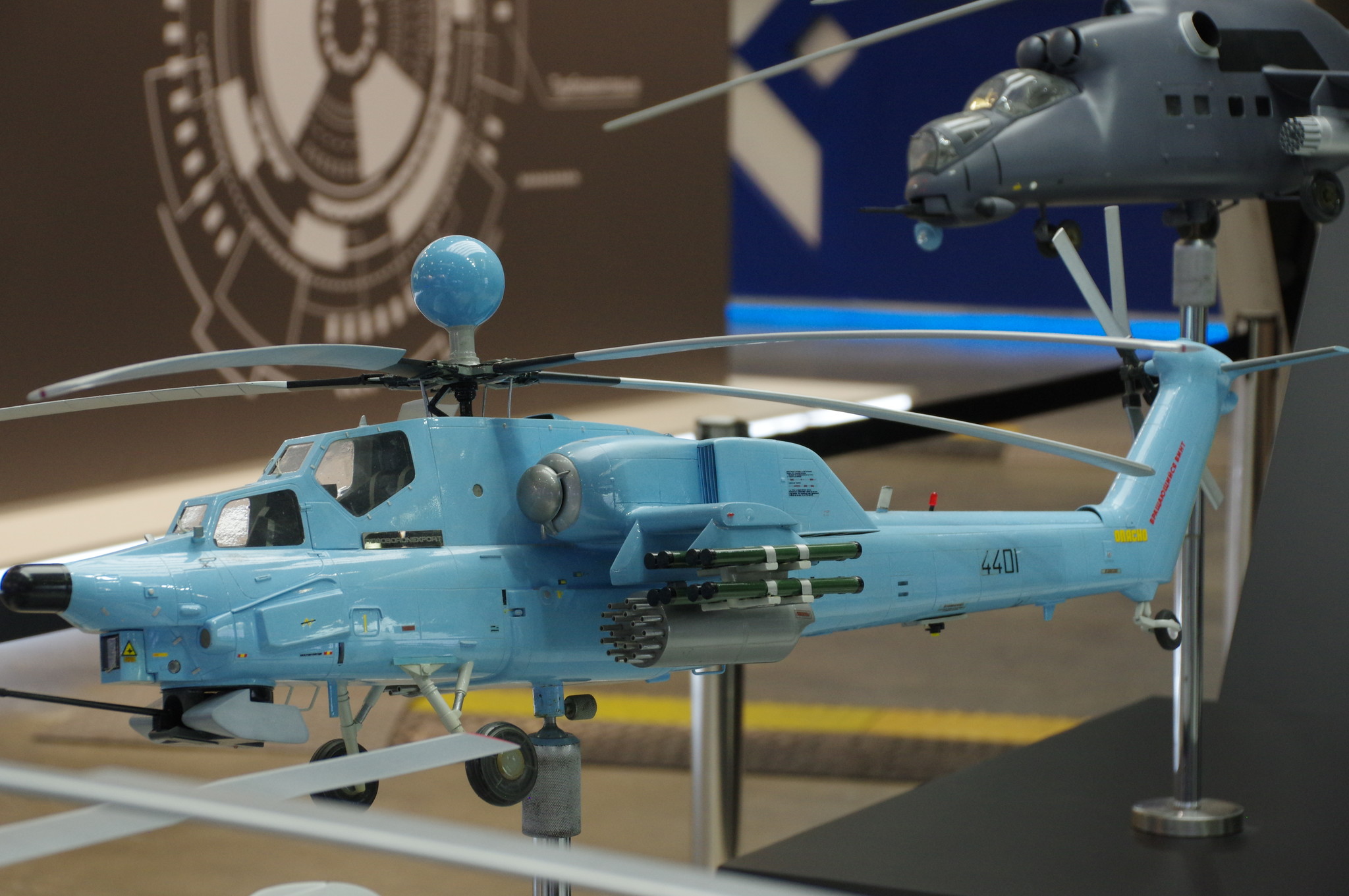 Модель ударного вертолёта Ми-28НЭ