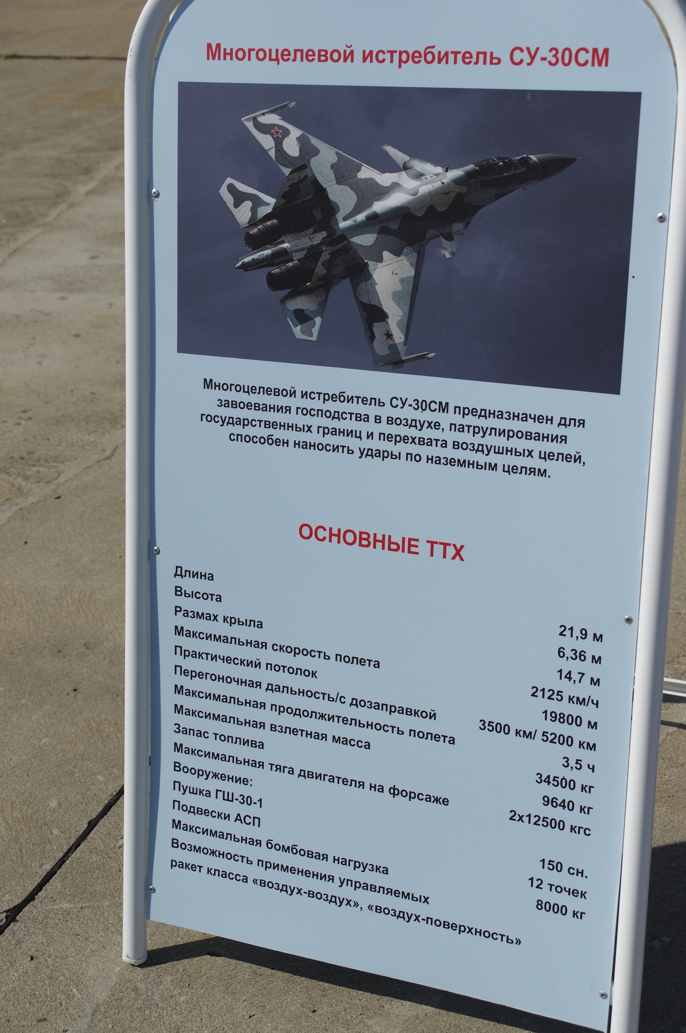 Многоцелевой истребитель Су-30СМ
