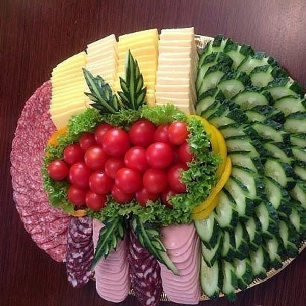 Овощная тарелка оформление в домашних условиях фото