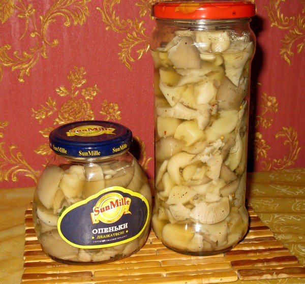 Маринованные вешенки