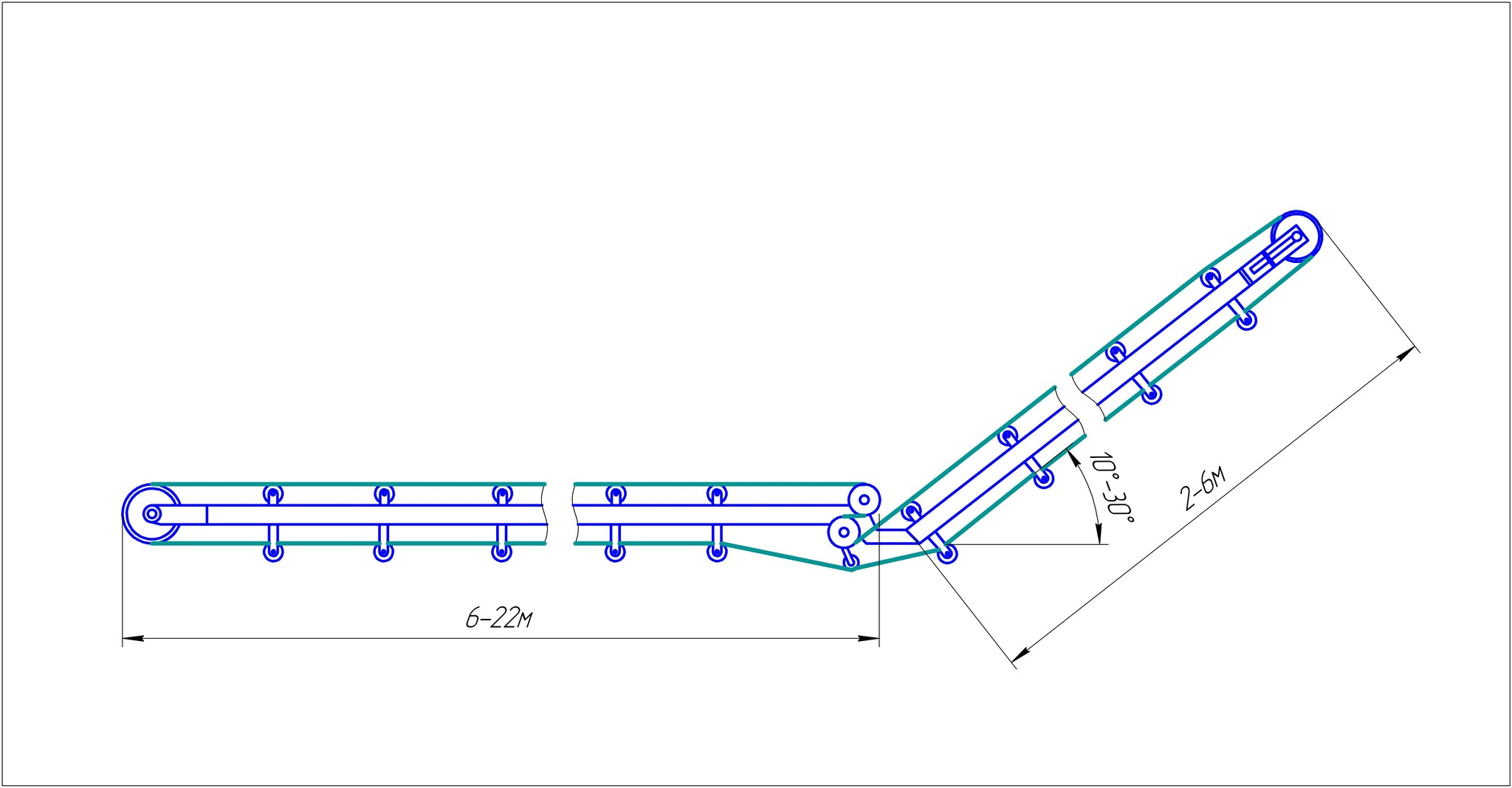 Modernised belt conveyor TL-1