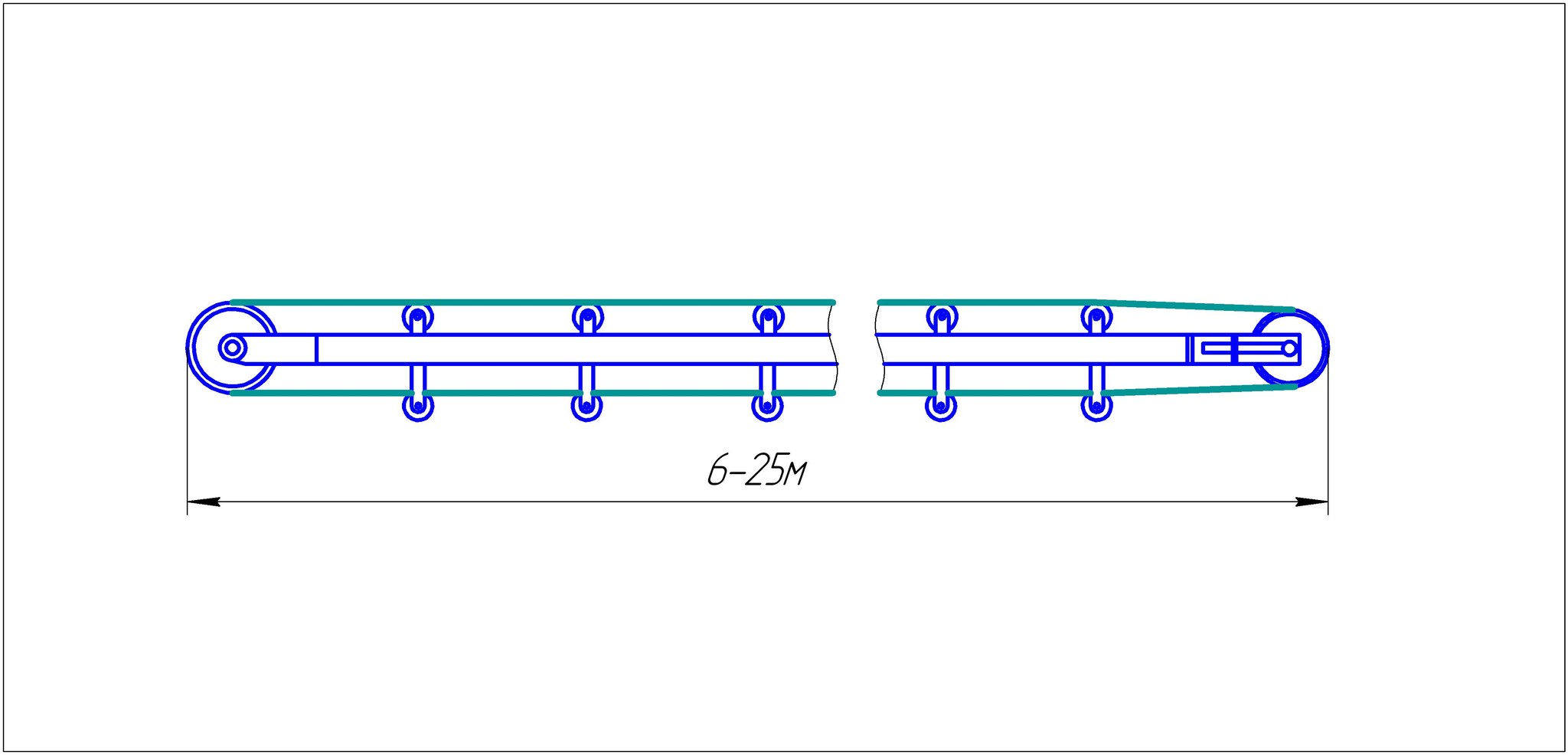 Modernised belt conveyor TL-1