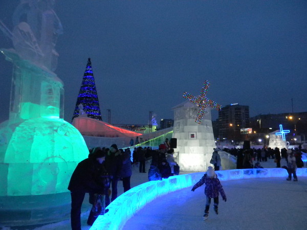 ледовый городок Пермь 2013