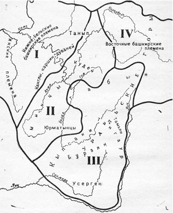 Старая карта башкирии 17 18 века