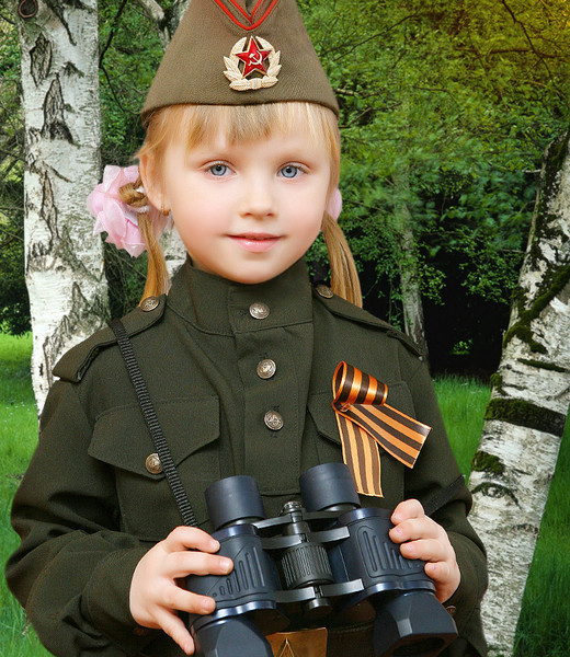 Фото детей в военной форме к 9 мая