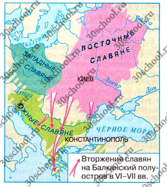 Карта византийская империя и славяне в 6 11 веках контурная карта