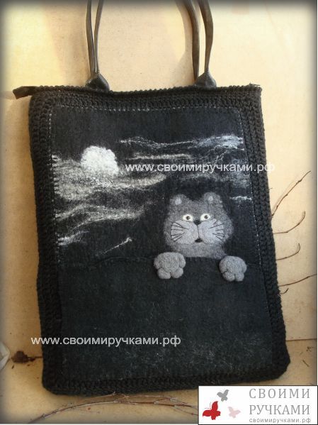 Сумка с котенком