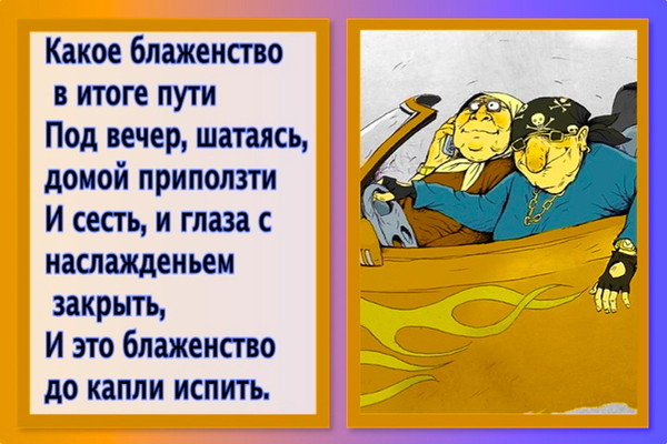 Какое блаженство на старости лет своими ногами пойти в туалет стих