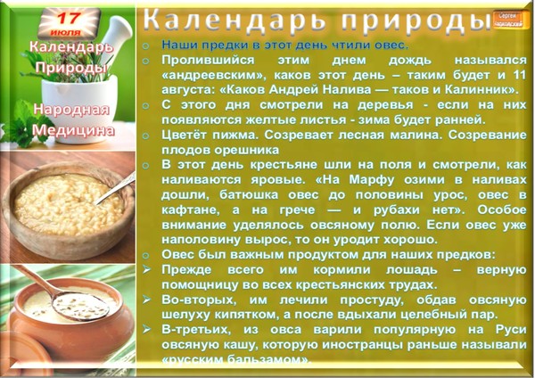 Овсяная каша здоровье наше