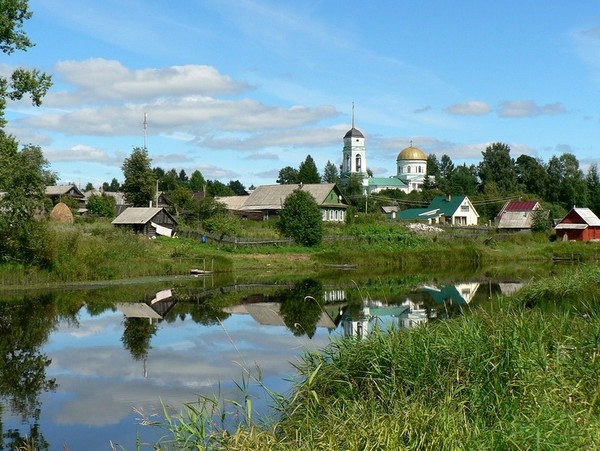 Купол деревенской церкви