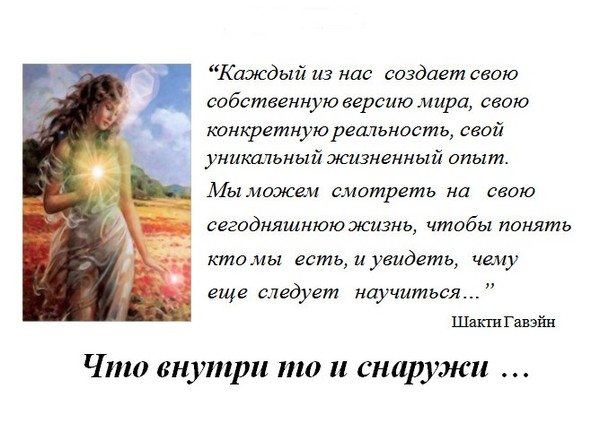 Что находится внутри каждого человека СПЕШИТЕ ДЕЛАТЬ ДОБРО... НАБЛЮДАЙТЕ... - Просто ДОБРОЕ УТРО , пользователь Галина