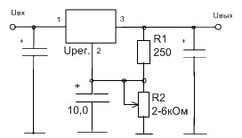 Регулируемый блок питания на крен8б схема