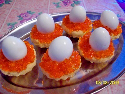 яйца с крабами