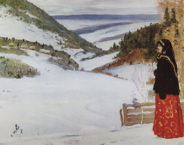 Зима в монастыре, 1904