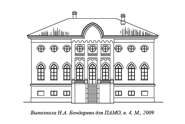 Рисунок здания 18 века