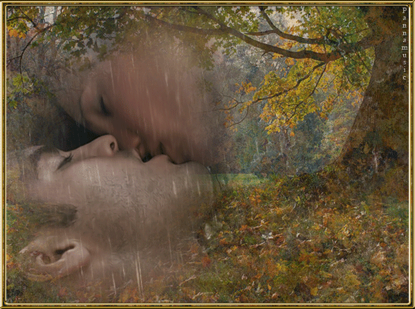 Песня кружится расстанемся. Осенний поцелуй нежный. Осенняя любовь анимация. Поцелуй в лесу. Осенний поцелуй гиф.
