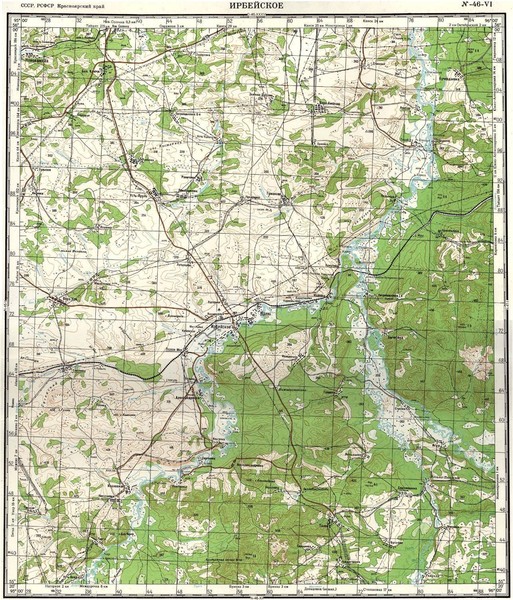 Карта топографическая карта красноярск