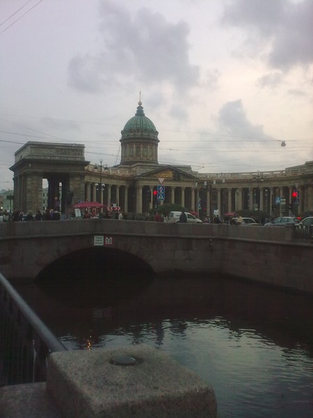 Вид на Казанский собор с канала Грибоедова