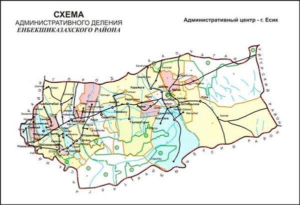 Карта алматинской области онлайн