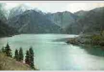 Вид высокогорного озера Иссык 1958-1960