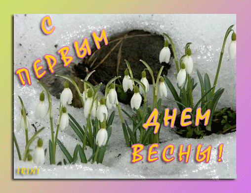 С первым днем весны картинки гифки прикольные
