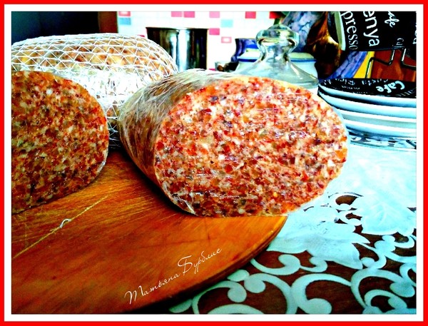 Колбаса из свиных шкурок рецепт с фото пошагово