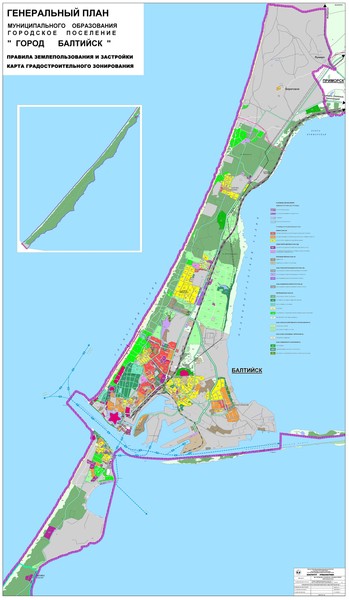 Карта балтийска с достопримечательностями калининградской области