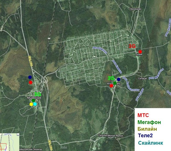 Мшинская карта поселка