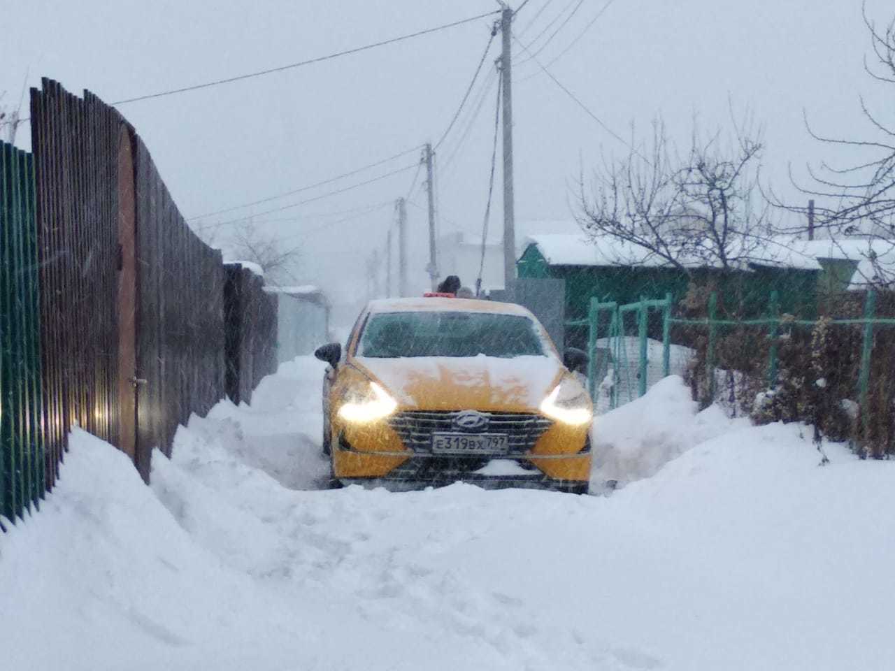 Небывалый снегопад