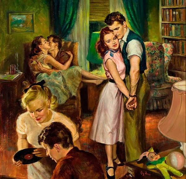 Studenten Bruste Retro Kuessen